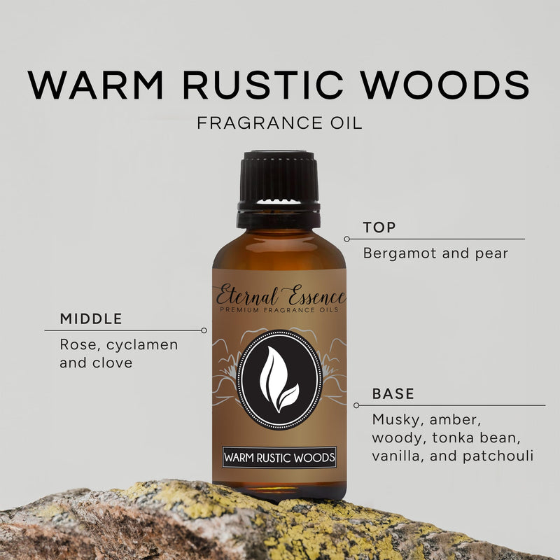 Warm Rustic Woods 30ml Fragrance Oil – Candles, Soaps & Diffusers | Eternal Essence Oils