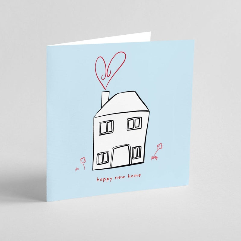 New Home Greeting Card – Cute Kawaii Housewarming Card on Premium Cardstock