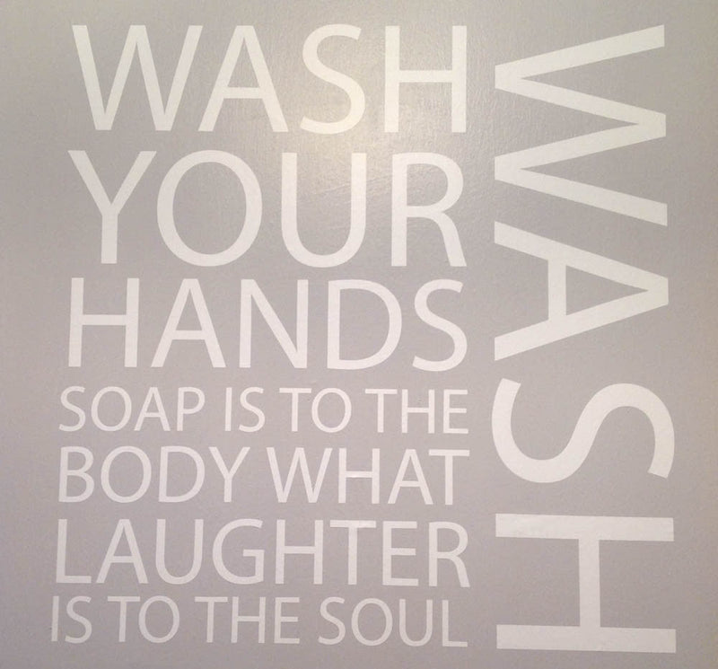 Wash Your Hands Wall Art Sticker