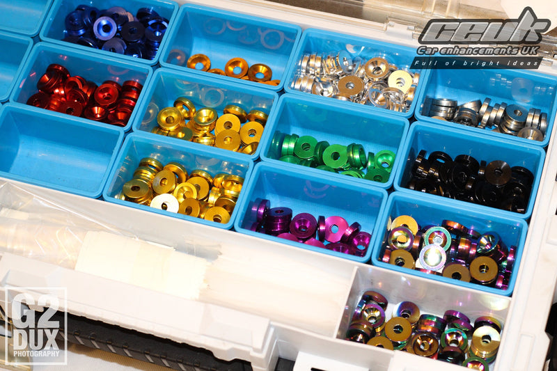 Ford Fiesta MK7 / MK7.5 - Engine Bay Dress-Up Kit – Anodised Washers | CEUK