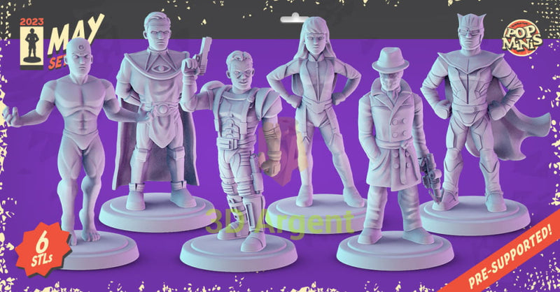 Watchmen Figures compatible D&D DragonLance Miniatures Pop Minis