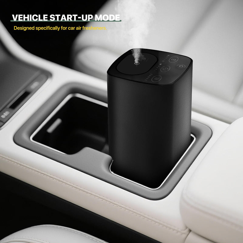 Waterless Car Essential Oil Diffuser – Portable Aromatherapy Nebulizer with Timers