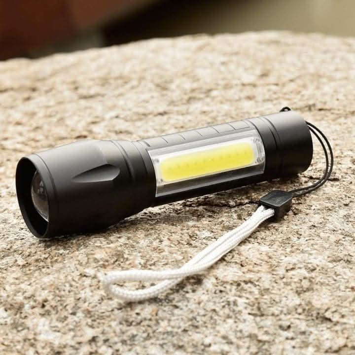 Waterproof Aluminium Rechargeable USB Torch with Zoom