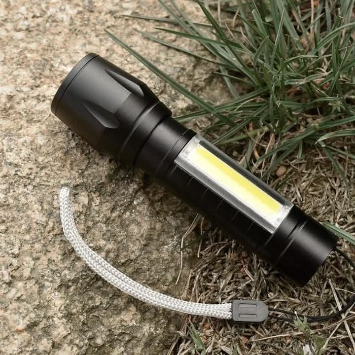 Waterproof Aluminium Rechargeable USB Torch with Zoom