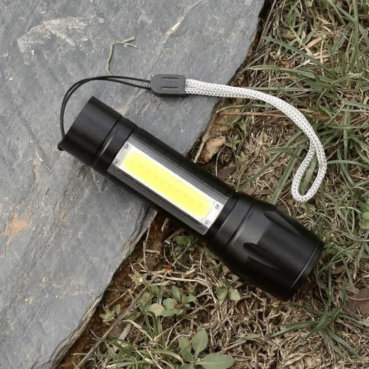 Waterproof Aluminium Rechargeable USB Torch with Zoom