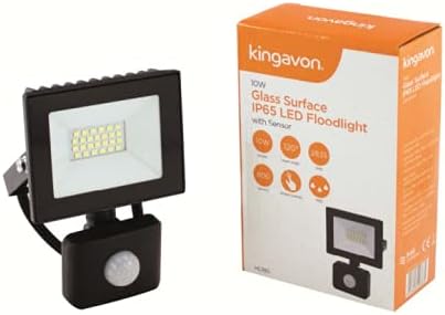 10W LED Outdoor Floodlight with PIR Motion Sensor 800 Lumens