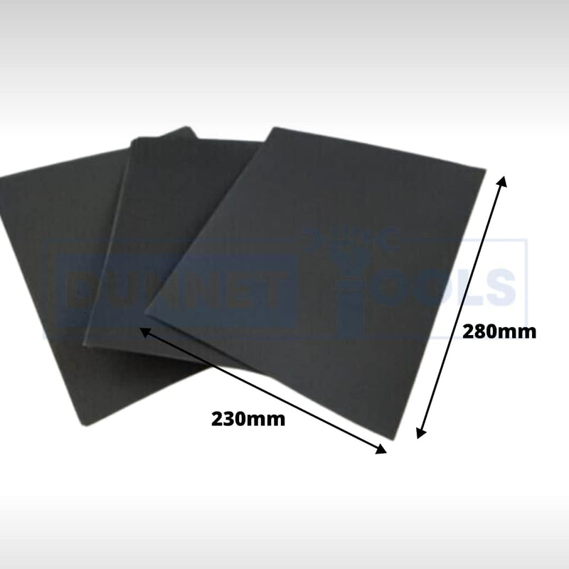 10 Piece Wet and Dry Sandpaper Sheets Mixed Grit Set