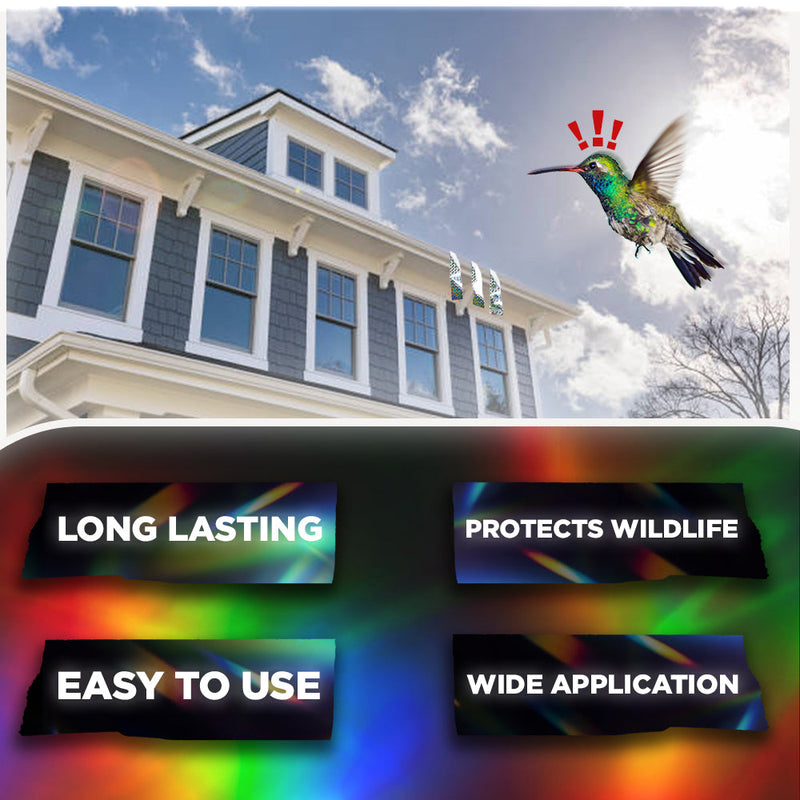 125ft Reflective Bird Repellent Scare Tape Garden Deterrent