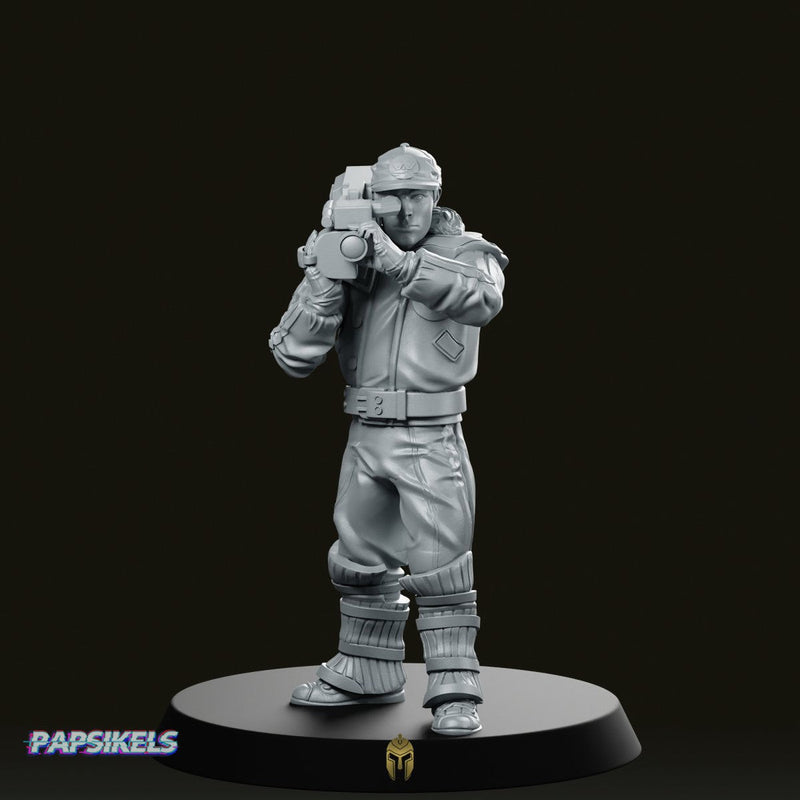 Wayland Hanabishi Cameraman Documenter 1 Miniature Sci-fi Resin
