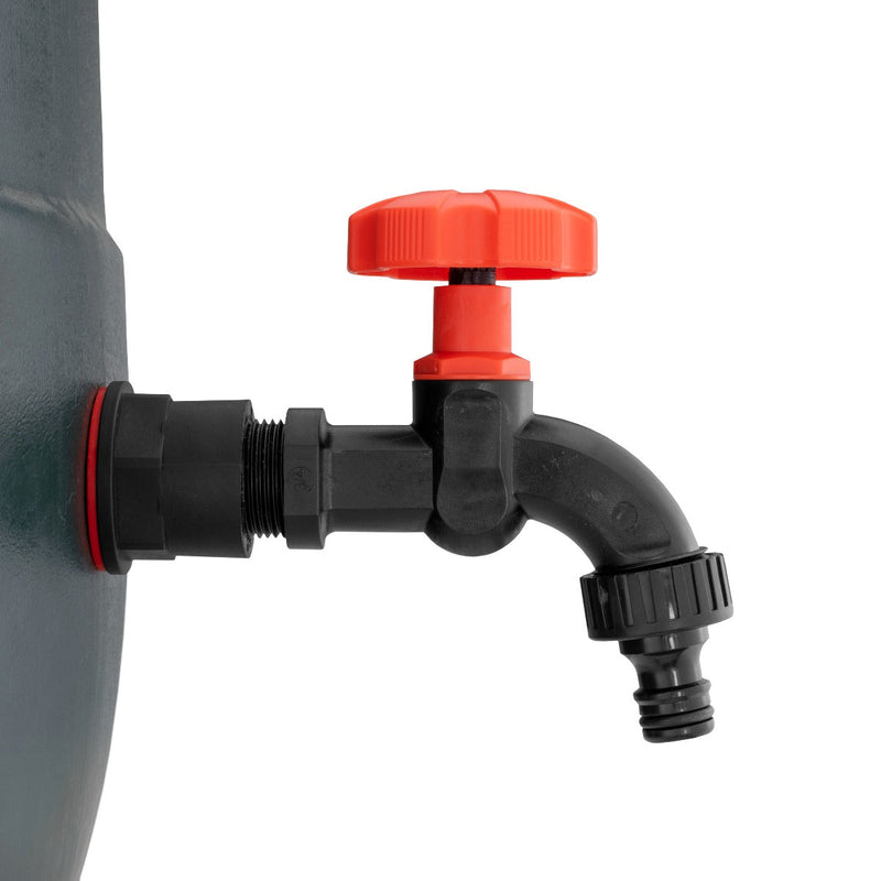Water Butts Kit 3/4" PP Black Tap