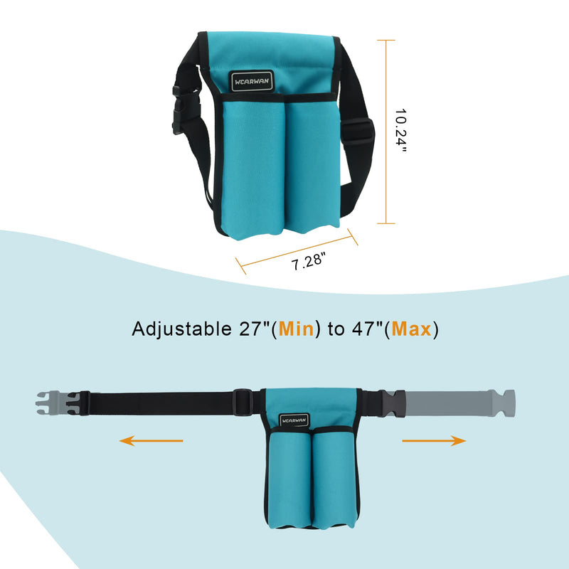 wearwan Massage Oil Holster – Adjustable & Durable Bag Only (Bottle Not Included) 2B-Cyan