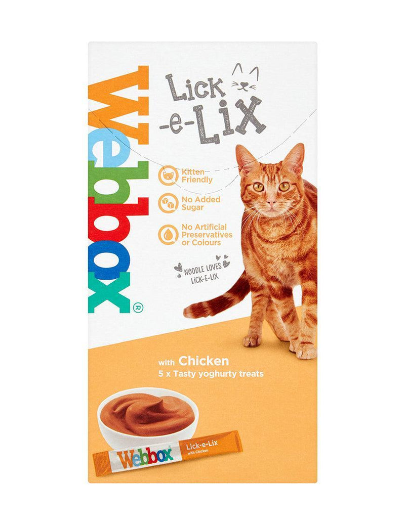Webbox Lick e Lix Yoghurt Chicken Cat Treat 50 x 15g