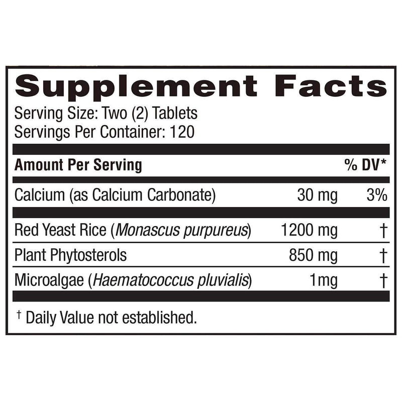 Weider Red Yeast Rice Plus 2-Pack with Phytosterols – 1200 mg per Serving