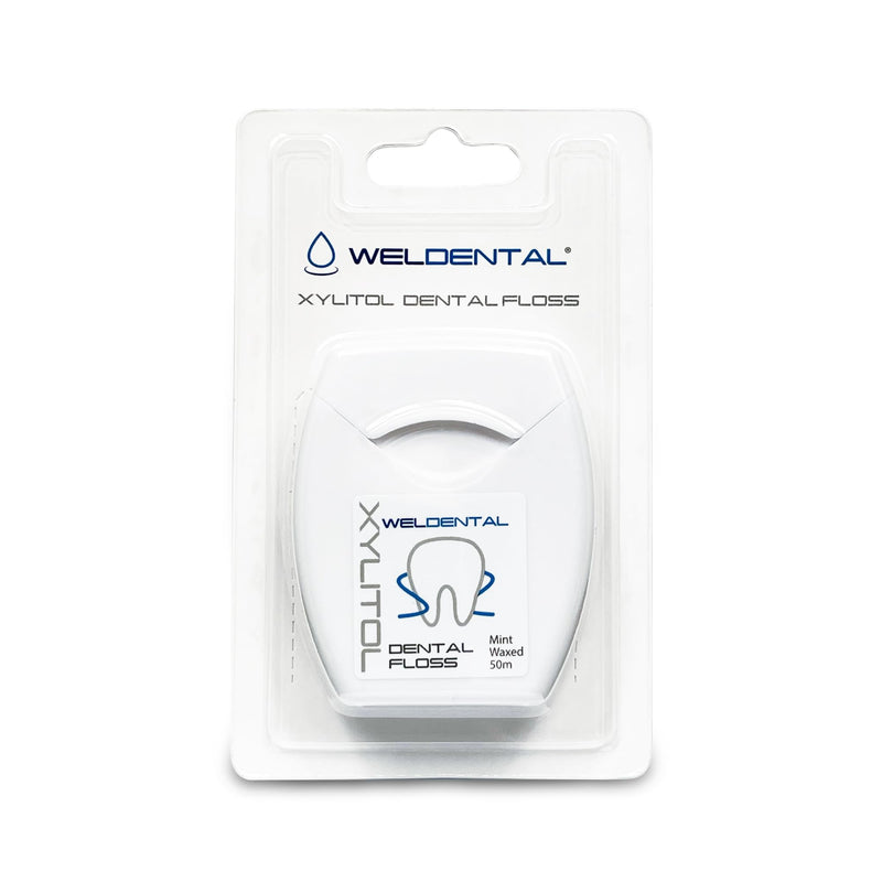 Weldental Xylitol Dental Floss 50m – 164ft per Pack (4-Pack) | PFAS-Free