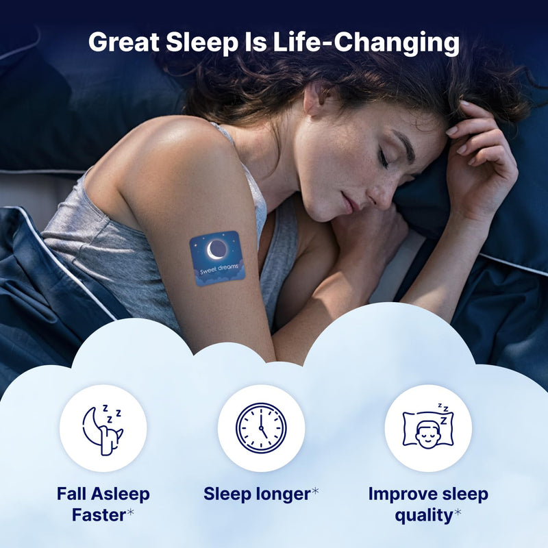 Wellamoon Sleep Patches - Extra Strength Melatonin & Valerian for Adults