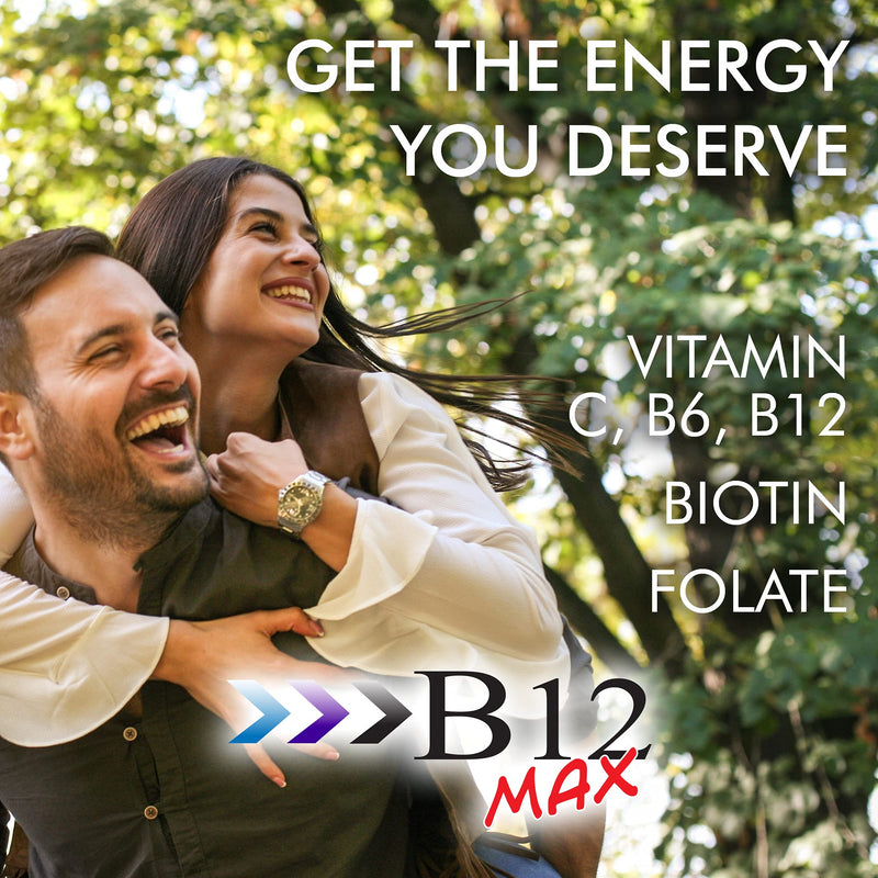 Wellgenix Bio-Available Sublingual B12 Max - High-Absorption B-Complex (60 Ct) 2-Pack