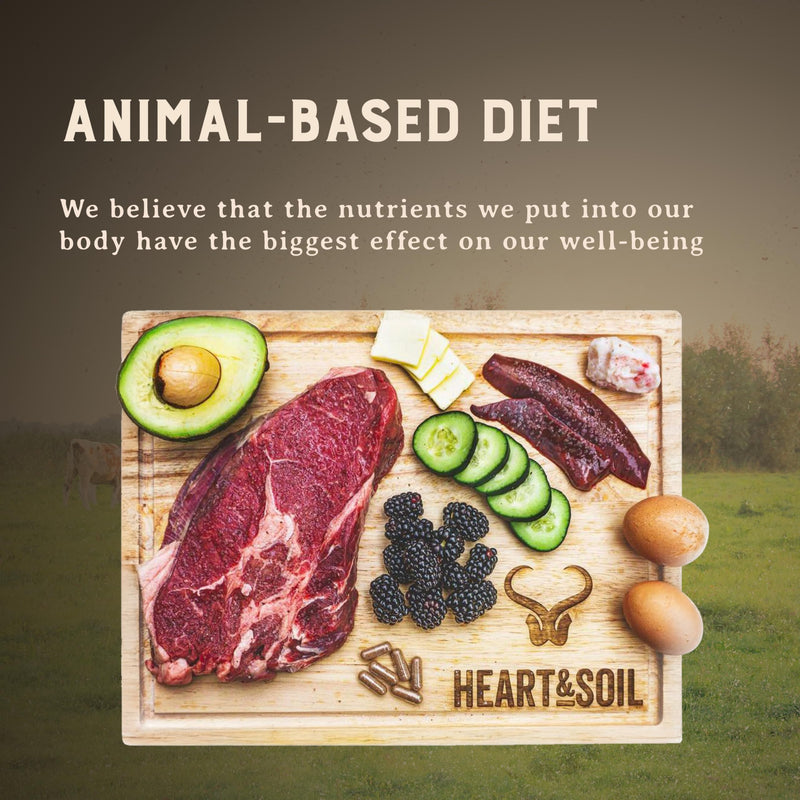 HEART & SOIL – Grass-Fed Beef Organ Supplements (Liver, Heart, Kidney, Pancreas & Spleen) – 180 Capsules