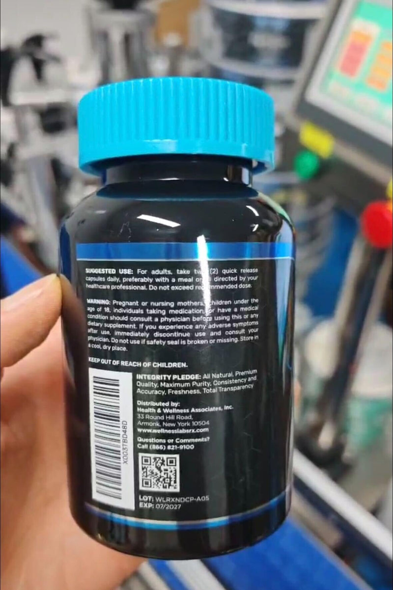 WELLNESS LABSRX Liposomal NAD Supplement 1500mg – USA Made, NAD+ Support, 2 Pack