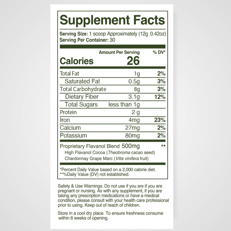 WellVine Nutrition Boosting Blend – Upcycled Chardonnay Grape Powder for Brain, Gut & Heart Health