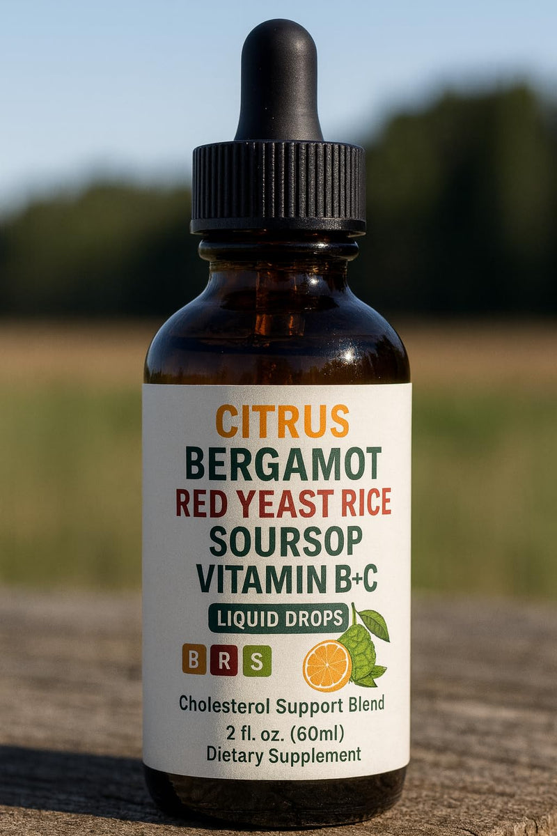 WHDEOW Citrus Bergamot Red Yeast Rice Drops - Heart & Immune Support