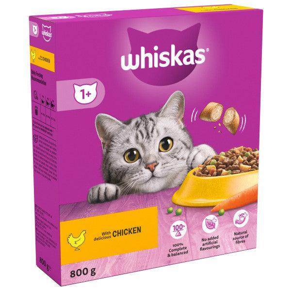 Whiskas Dry 1+ Adult Chicken 800g - Case of 5