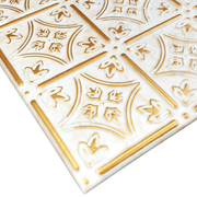 White 13 (Gold): Decorative Ceiling & Wall Panels - 2m2 (21.52 sqft) - 8 Panels - InStock