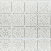 White 13 (Silver): Decorative Ceiling & Wall Panels - 2m2 (21.52 sqft) - 8 Panels - InStock