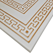 White 5 (White&Gold): Decorative Ceiling & Wall Panels - 2m2 (21.52 sqft) - 8 Panels - InStock
