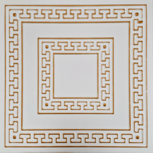 White 5 (White&Gold): Decorative Ceiling & Wall Panels - 2m2 (21.52 sqft) - 8 Panels - InStock