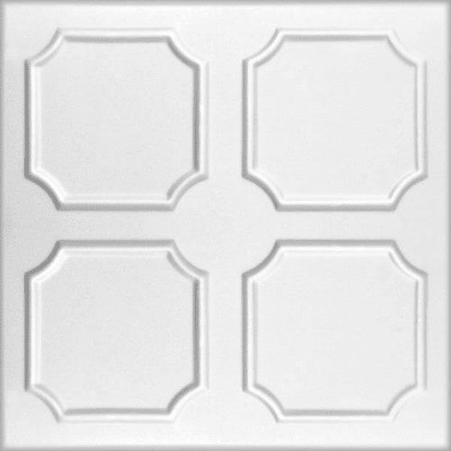 White 8: Decorative Ceiling & Wall Panels - 2m2 (21.52 sqft) - 8 Panels - InStock