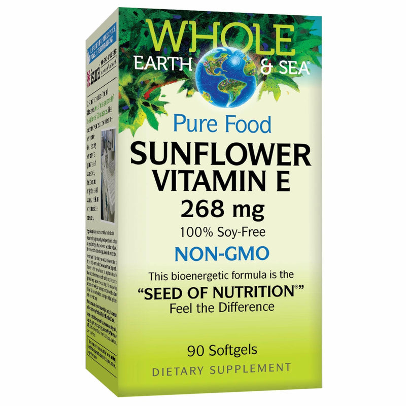 Whole Earth & Sea Sunflower Vitamin E - Whole Food Supplement | Natural Factors