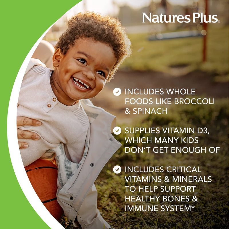 Natures Plus Animal Parade Kids Multivitamin - Orange Flavor, 180 Chewables