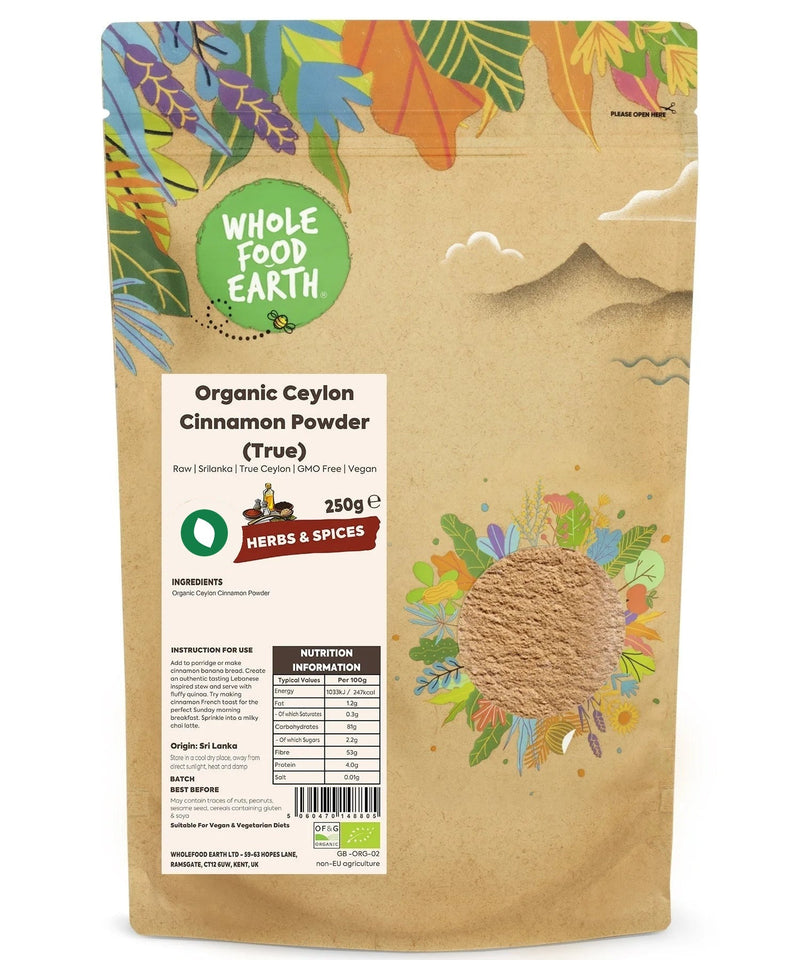 Organic Ceylon Cinnamon Powder (True)