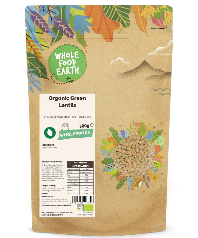 Organic Green Lentils