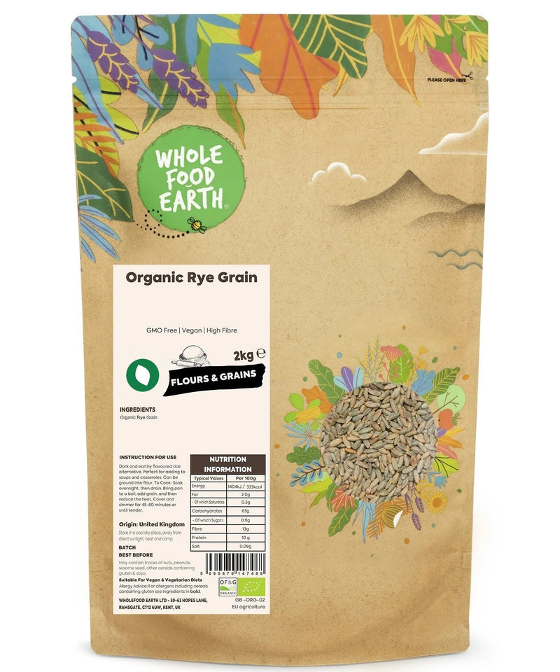 Cold Climate Rye Grain Organic Rye Grain - Serious Grains — InStock