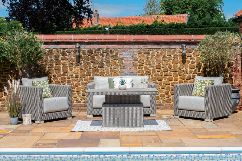 Winslow Deep Seating Lounge Set with Height Adjustable Table