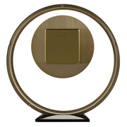 Widdop Round Gold Mantel Clock W2937G - InStock