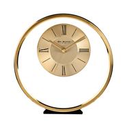 Widdop Round Gold Mantel Clock W2937G - InStock