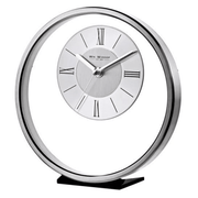 Widdop Round Silver Mantel Clock W2937S - InStock
