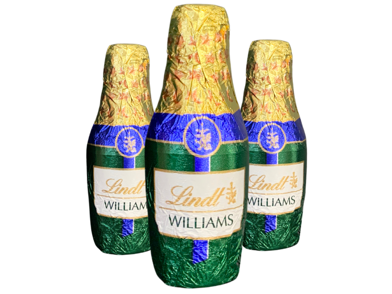 Lindt Williams Pear Liqueur filled Dark Chocolate Bottles
