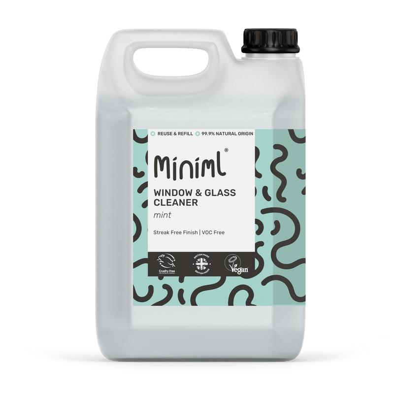 Miniml Mint Window & Glass Cleaner 5L Refill | Streak-Free Shine