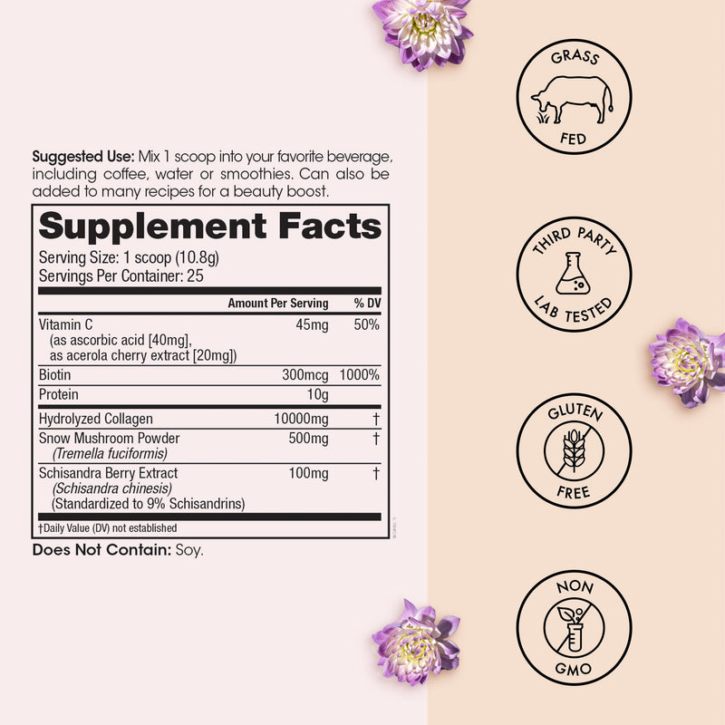 Winged Wellness Glow Up – Collagen Powder for Women | Hair, Skin & Nails