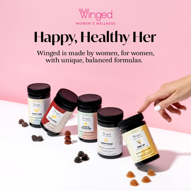 Winged Wellness Teen Queen Gummies – Vegan Multivitamin for Teens (50 Gummies)
