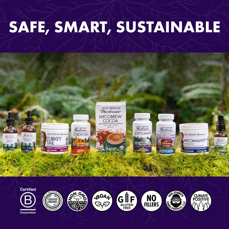 Host Defense MycoShield Throat Spray – Immune Support & Mushroom Supplement