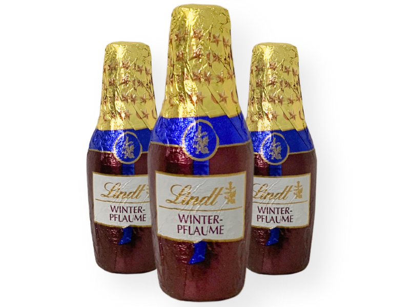 Lindt Winter Plum Liqueur filled Dark Chocolate Bottles