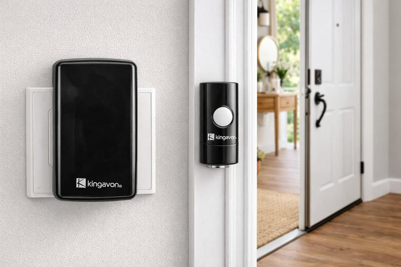 Wireless Digital Door Chime with 80m Range & 36 Melodies
