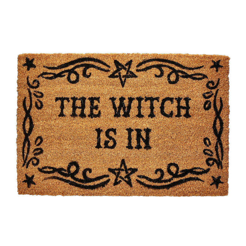 The Witch Is In Coir Doormat