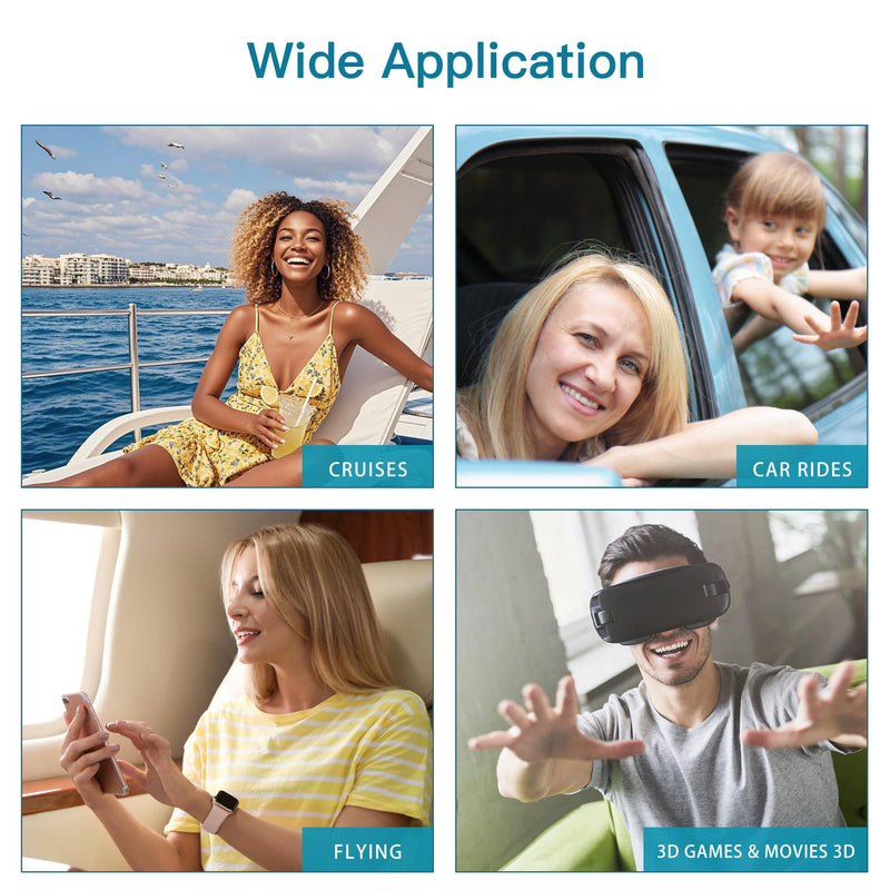 WLTHO 30ct Motion Sickness Patches – Non-Drowsy, Waterproof, 72H Coverage
