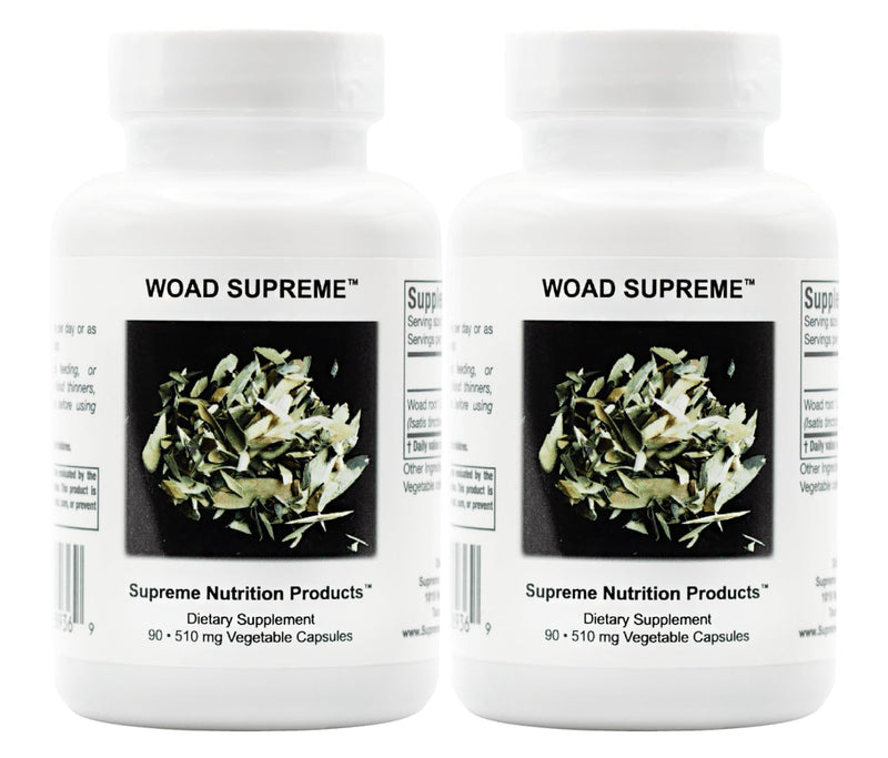 Woad Supreme Isatis Root Capsules – 90 Vegetarian Capsules (Pack of 2) | Supreme Nutrition