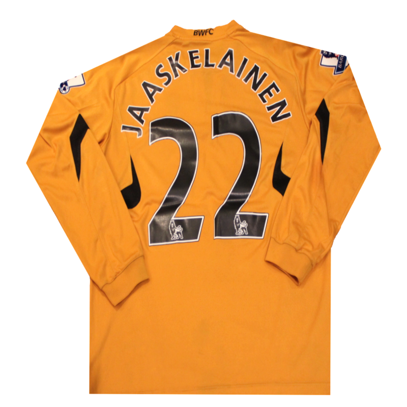 Bolton Wanderers 2010-2011 Goalkeeper Shirt Jaaskelainen (Excellent) L